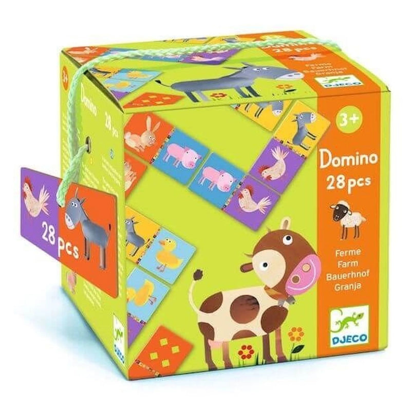djeco, domino, boerderij
