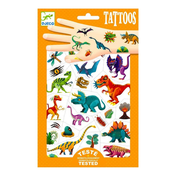 djeco, tattoos, dinosaurussen