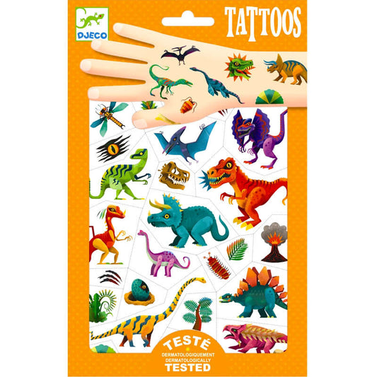 djeco, tattoos, dinosaurussen