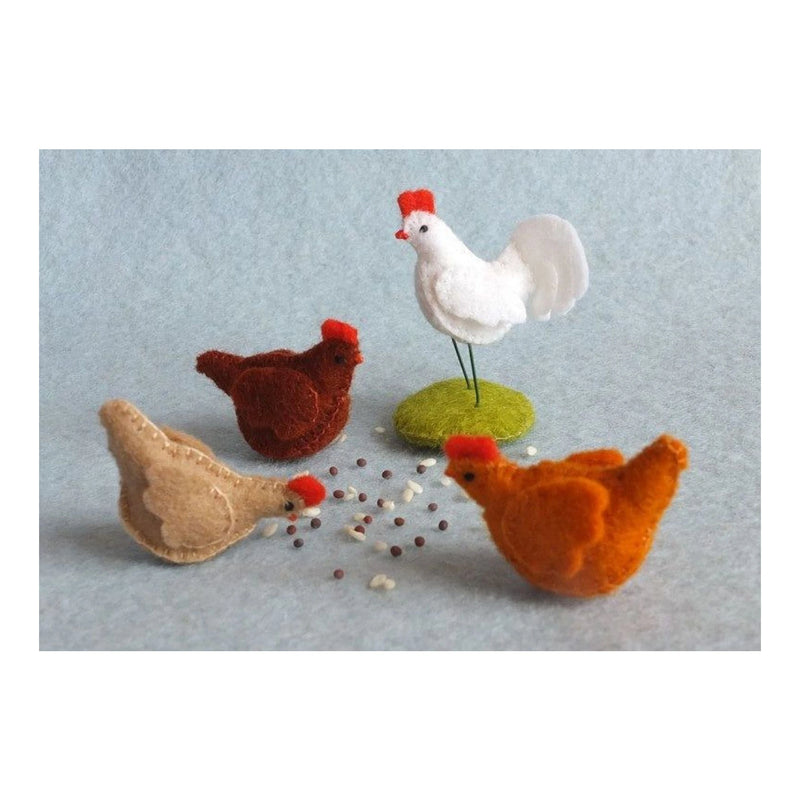 Drie-kippen-en-een-haan-atelier pippilotta