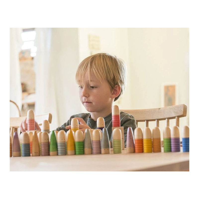 Grapat - Houten brots poppetjes (18 stuks)