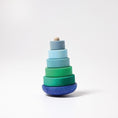 Laad afbeelding in galerijweergave, grimms-grimms-wiebelige-stapeltoren-blauw-5-delig
