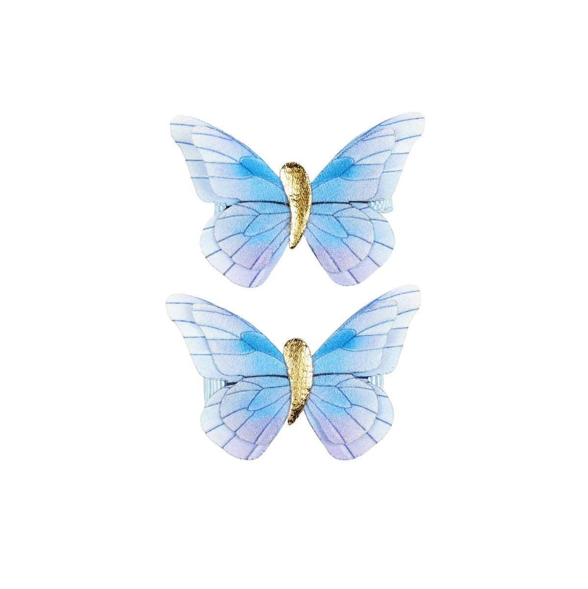 haarklemmetjes Florence vlinder blauw