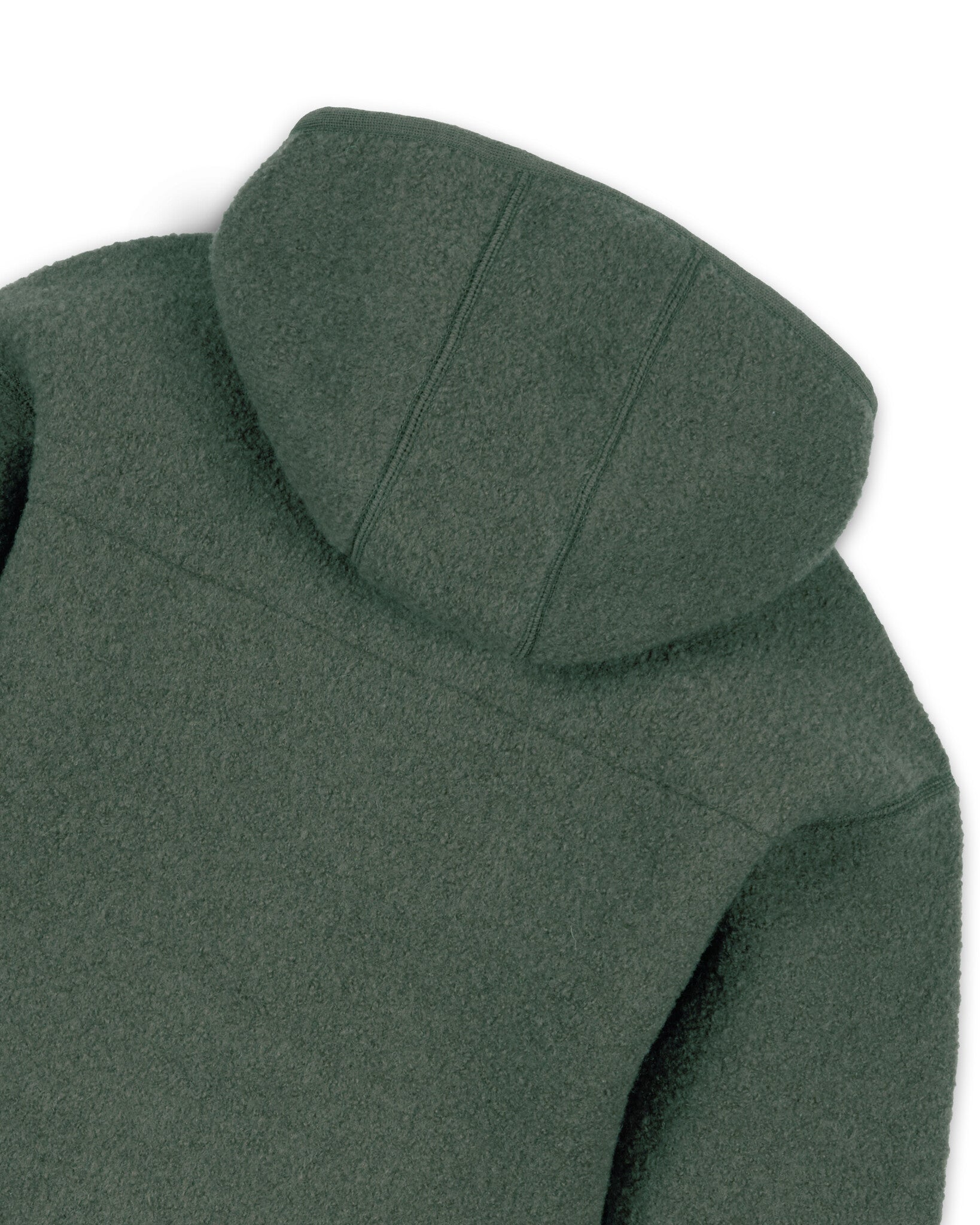 halfen-gekookte wol jas olive, disana 