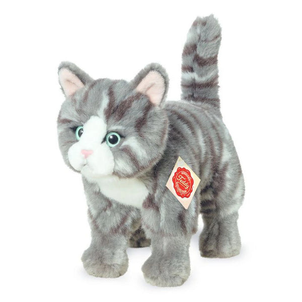 Hermann teddy, knuffel, grijze kat