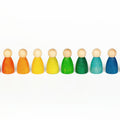 houten nins 12 poppetjes grapat