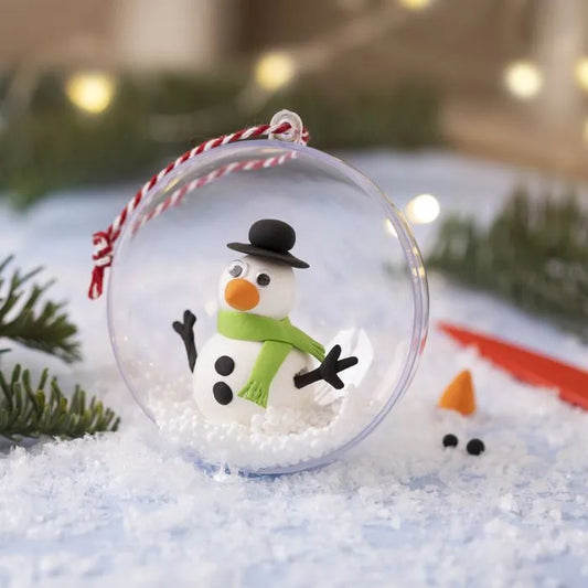 kerstbal sneeuwpop