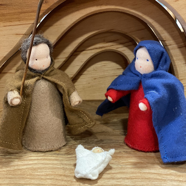 kerststal, Jozef, maria en kindje jezus