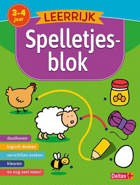 Leerrijk spelletjesblok 3 4  jaar