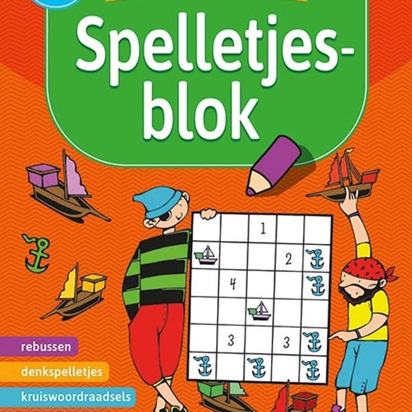 Leerrijk spelletjesblok 8 10  jaar