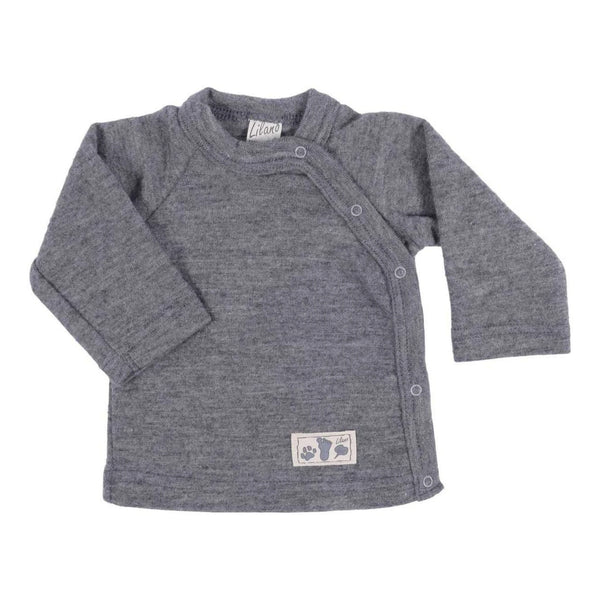Lilano - Overslagshirt Wolzijde - grijs