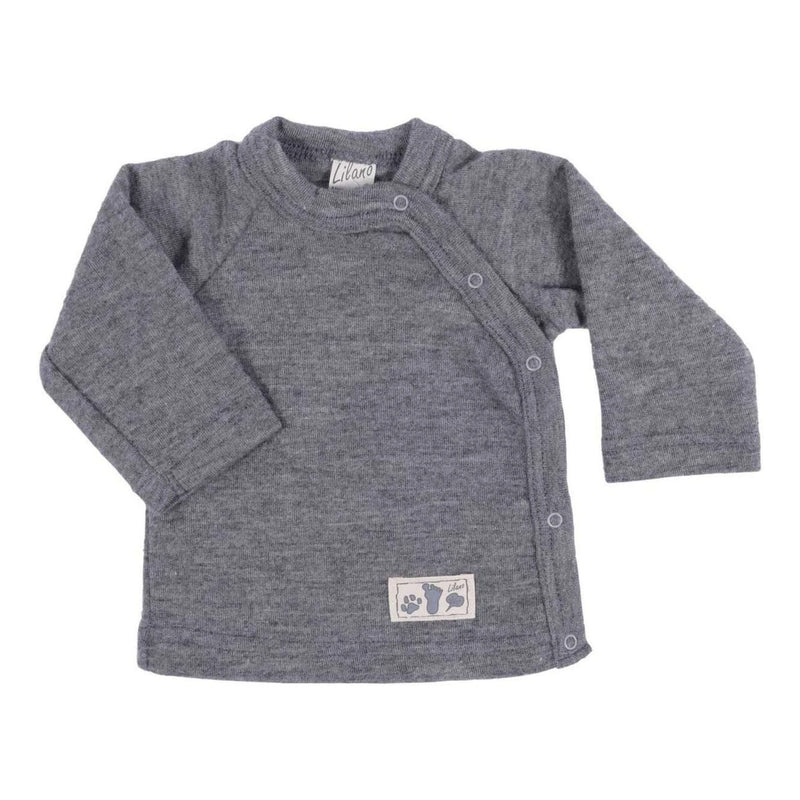 Lilano - Overslagshirt Wolzijde - grijs