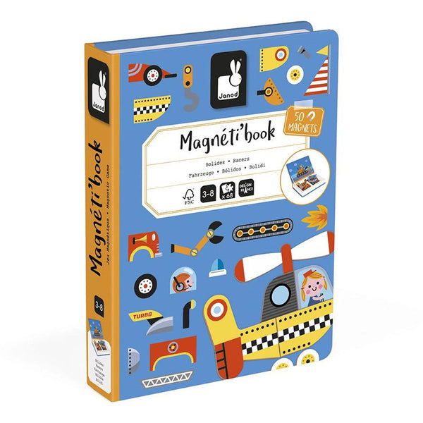 magnetibook, janod, racers