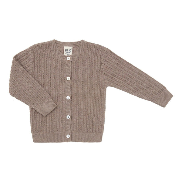 Puri Organic - Vestje Ajour - Taupe