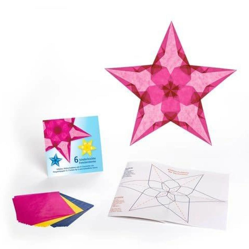 raamsterren geel roze blauw