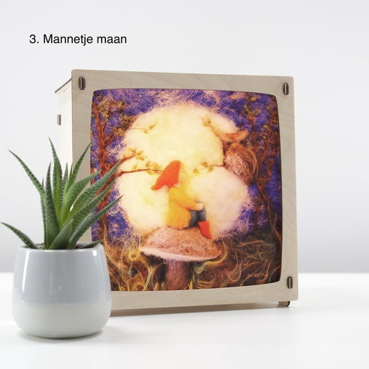 toverlamp plaat, het wolfeetje, mannetje maan