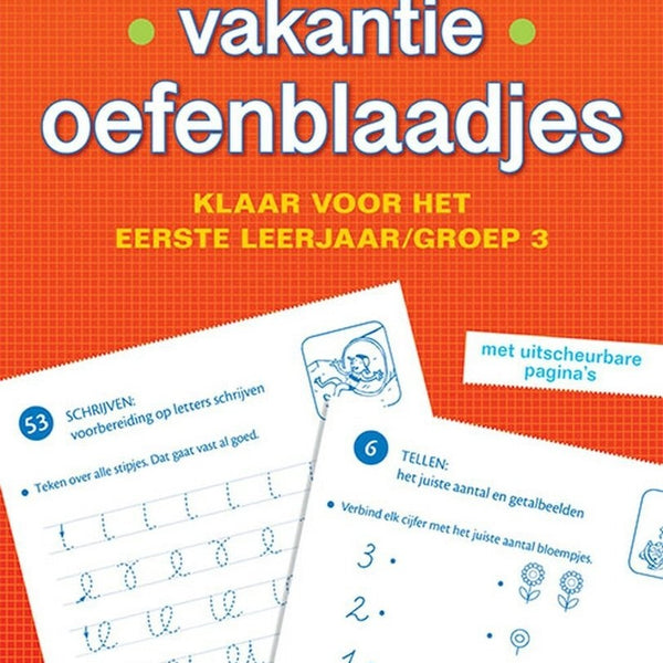 Vakantie oefenblaadjes klaar voor het 1e leerjaar