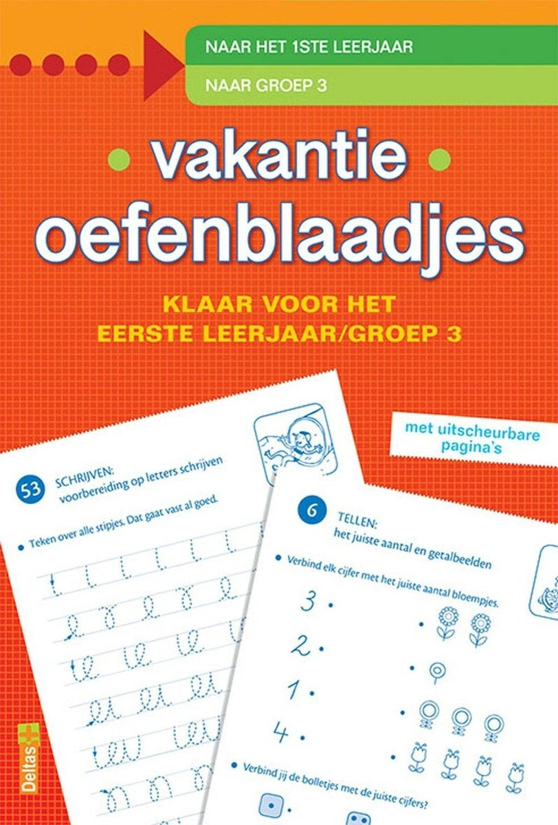 Vakantie oefenblaadjes klaar voor het 1e leerjaar