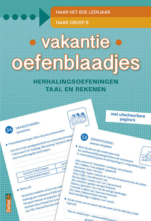 Vakantie oefenblaadjes klaar voor het 6e leerjaar