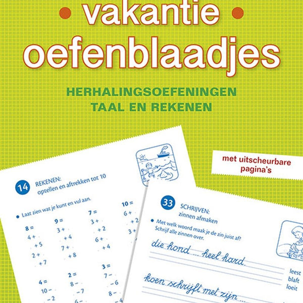 Vakantie oefenblaadjes naar het 2de leerjaar