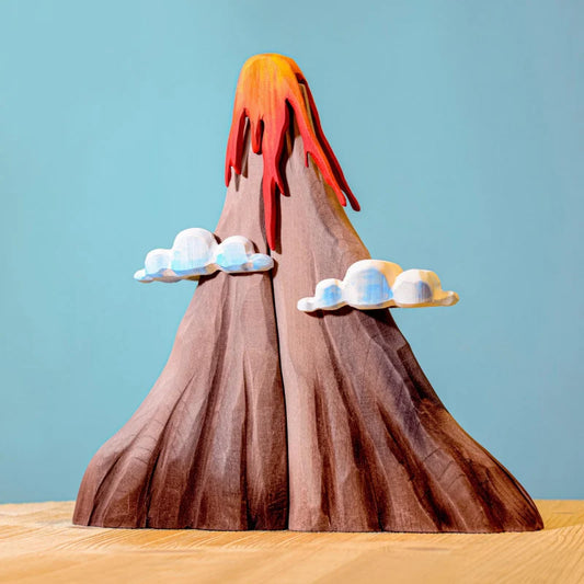 vulkaan lava wolken