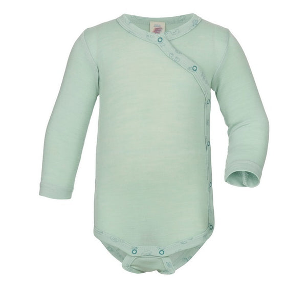 Wikkelromper pastel mint