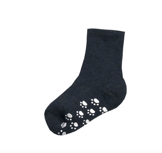 wollen sokken, joha, denim, blauw, antislip sokken